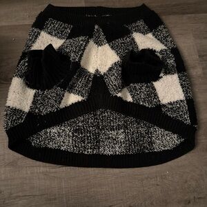 Pet Dog Checkerboard Sweater